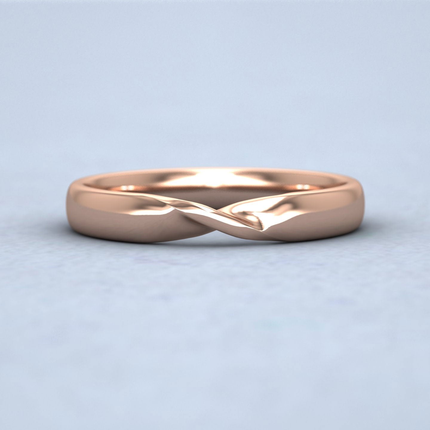 Twist 18ct Rose Gold 3mm Wedding Ring