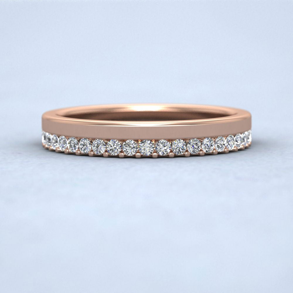 Asymmetric Full Claw Set Diamond Ring (0.5ct) In 18ct Rose Gold