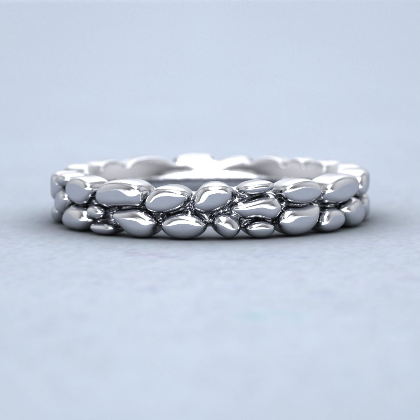 Pebbles 14ct White Gold 3.5mm Wedding Ring