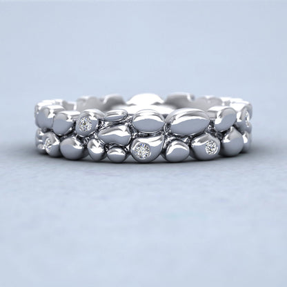Pebbles 950 Platinum 5mm Wedding Ring