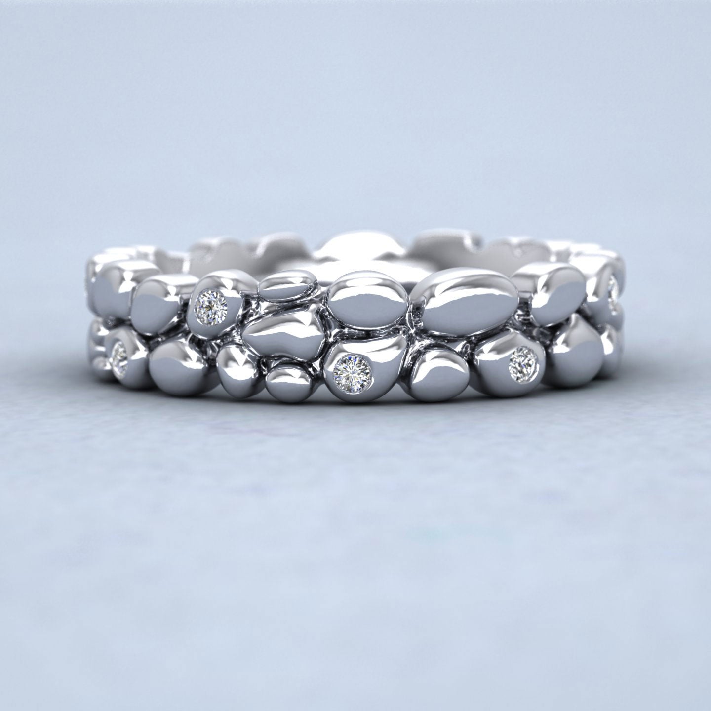 Pebbles 18ct White Gold 5mm Wedding Ring