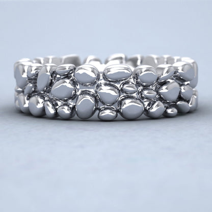 Pebbles 14ct White Gold 7mm Wedding Ring