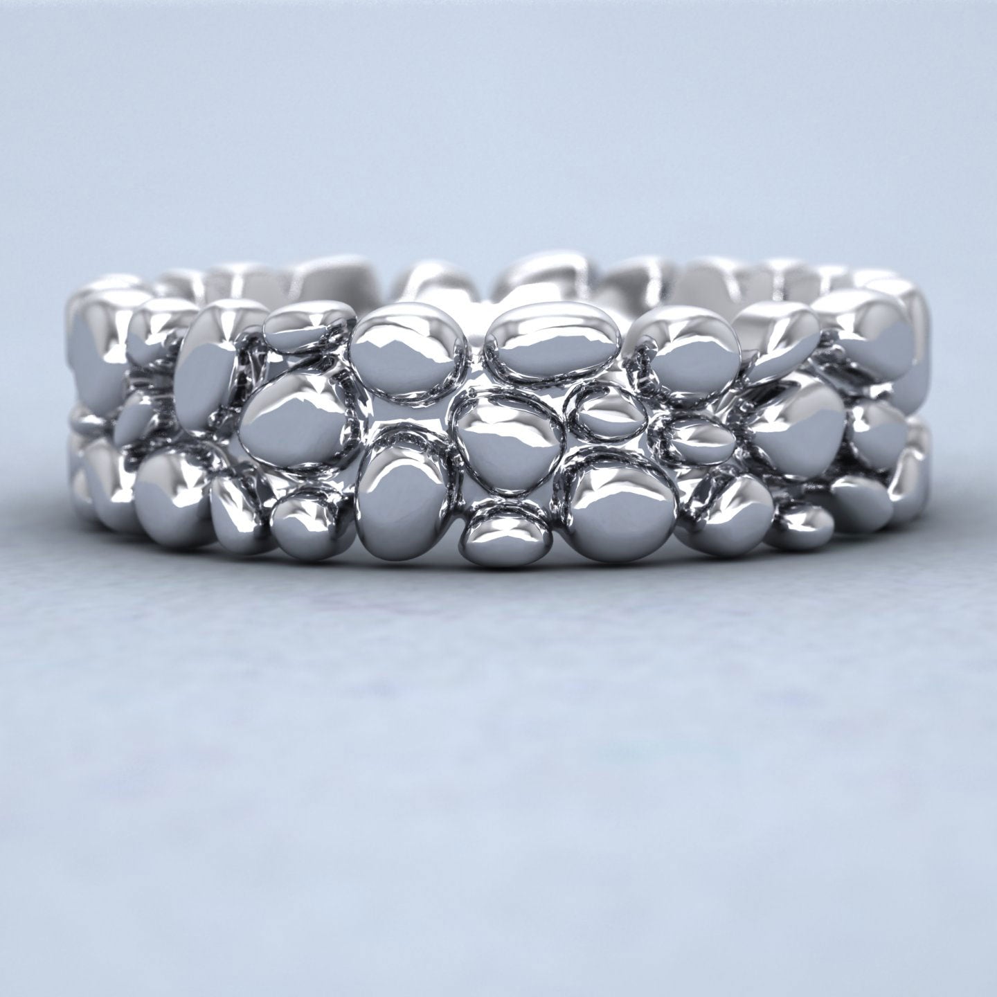 Pebbles 9ct White Gold 7mm Wedding Ring