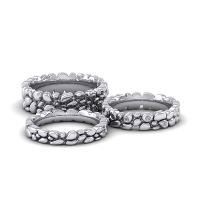 Pebbles 950 Platinum 7mm Wedding Ring