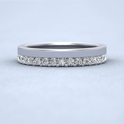Asymmetric Full Claw Set Diamond Ring (0.64ct) In 950 Platinum
