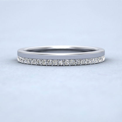 Asymmetric Half Claw Set Diamond Ring (0.23ct) In 9ct White Gold