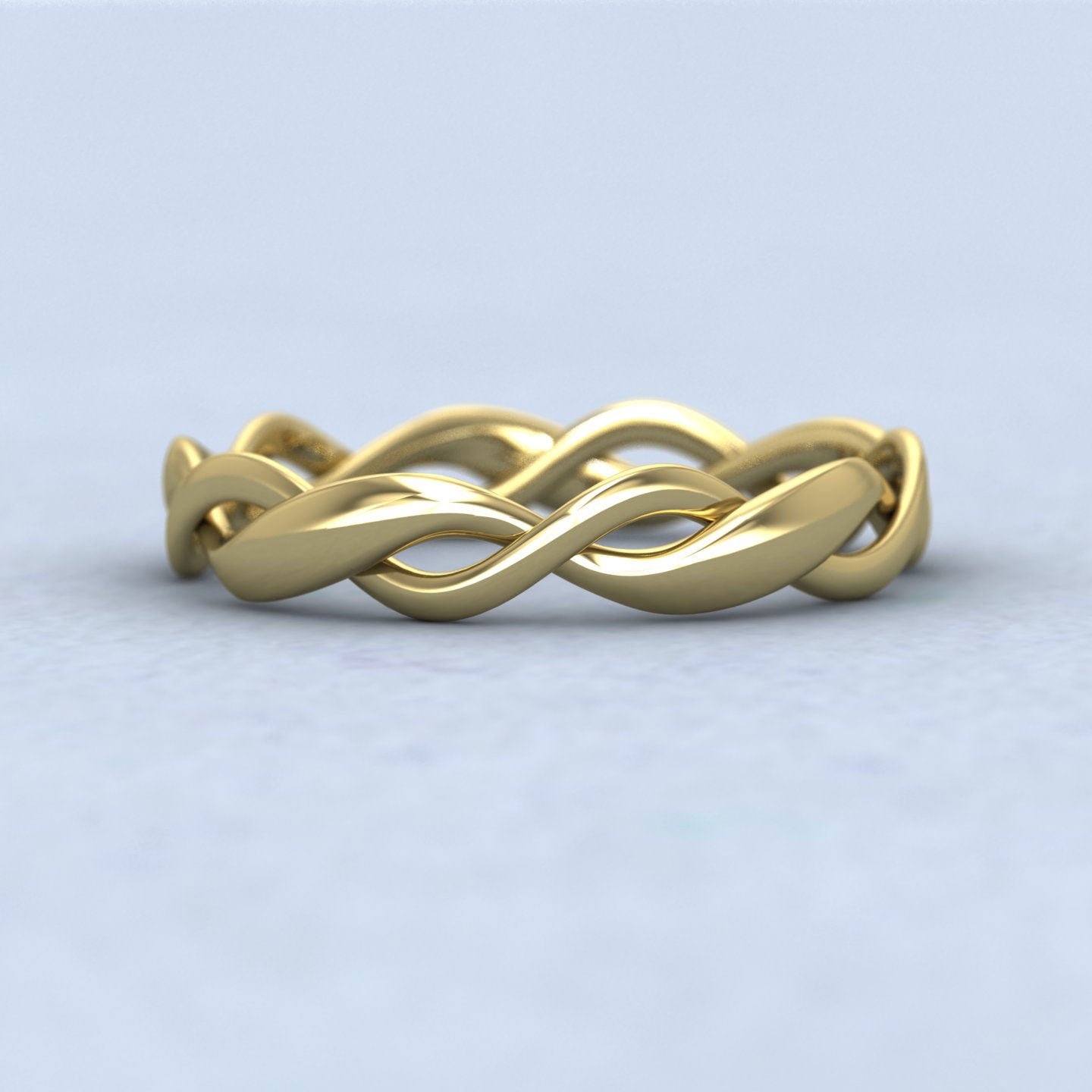 Double Weave 22ct Yellow Gold 3.5mm Wedding Ring