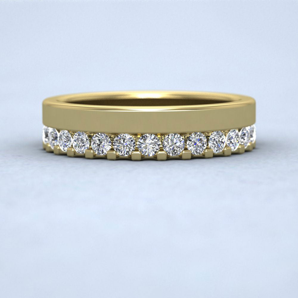 Asymmetric Full Claw Set Diamond Ring (0.98ct) In 18ct Yellow Gold
