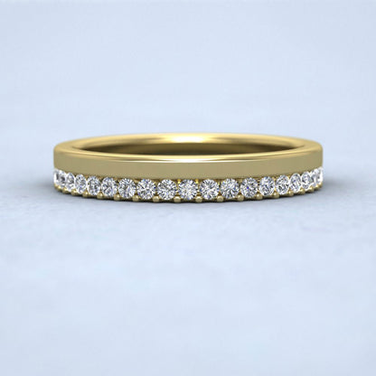 Asymmetric Half Claw Set Diamond Ring (0.25ct) In 9ct Yellow Gold