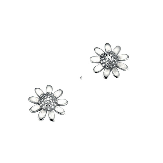 Daisy Stud Earrings In Sterling Silver