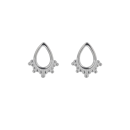 Teardrop Earrings In Sterling Silver