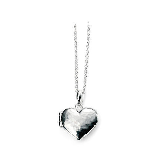 Heart Locket Pendant In Sterling Silver