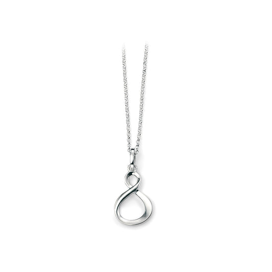 Sterling Silver Figure Of Eight Pendant.