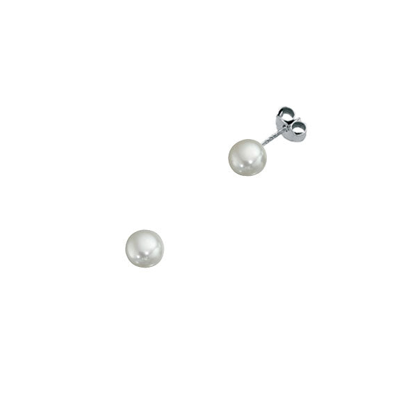 Freshwater Pearl Earrings In Sterling Silver