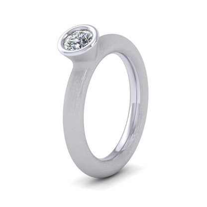 Platinum Halo Diamond Solitaire Ring