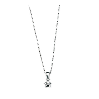 Sterling Silver Diamond Set Pendant
