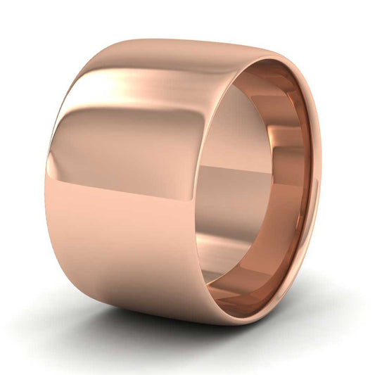 9ct Rose Gold 12mm Cushion Court Shape (Comfort Fit) Classic Weight Wedding Ring