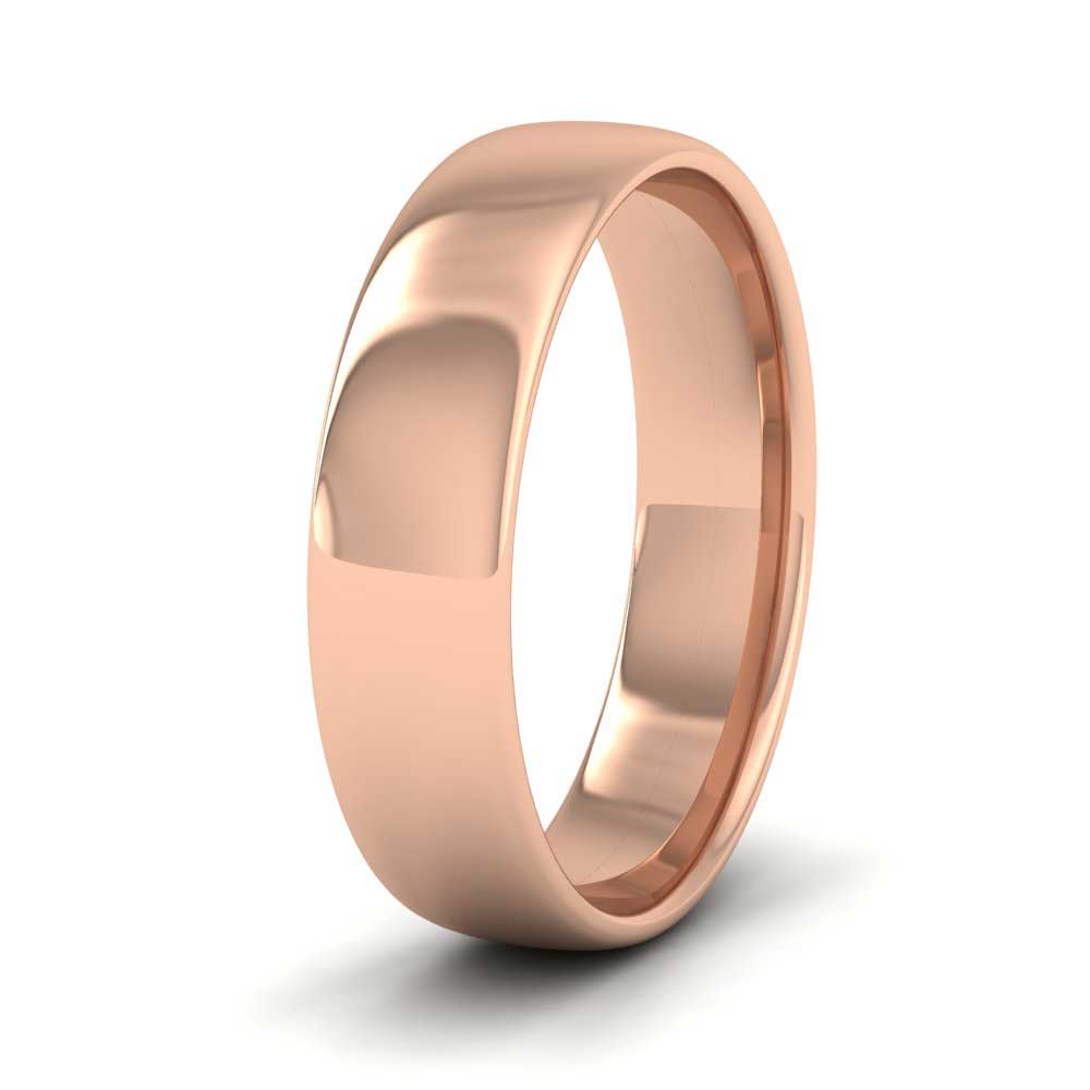 9ct Rose Gold 5mm Cushion Court Shape (Comfort Fit) Classic Weight Wedding Ring
