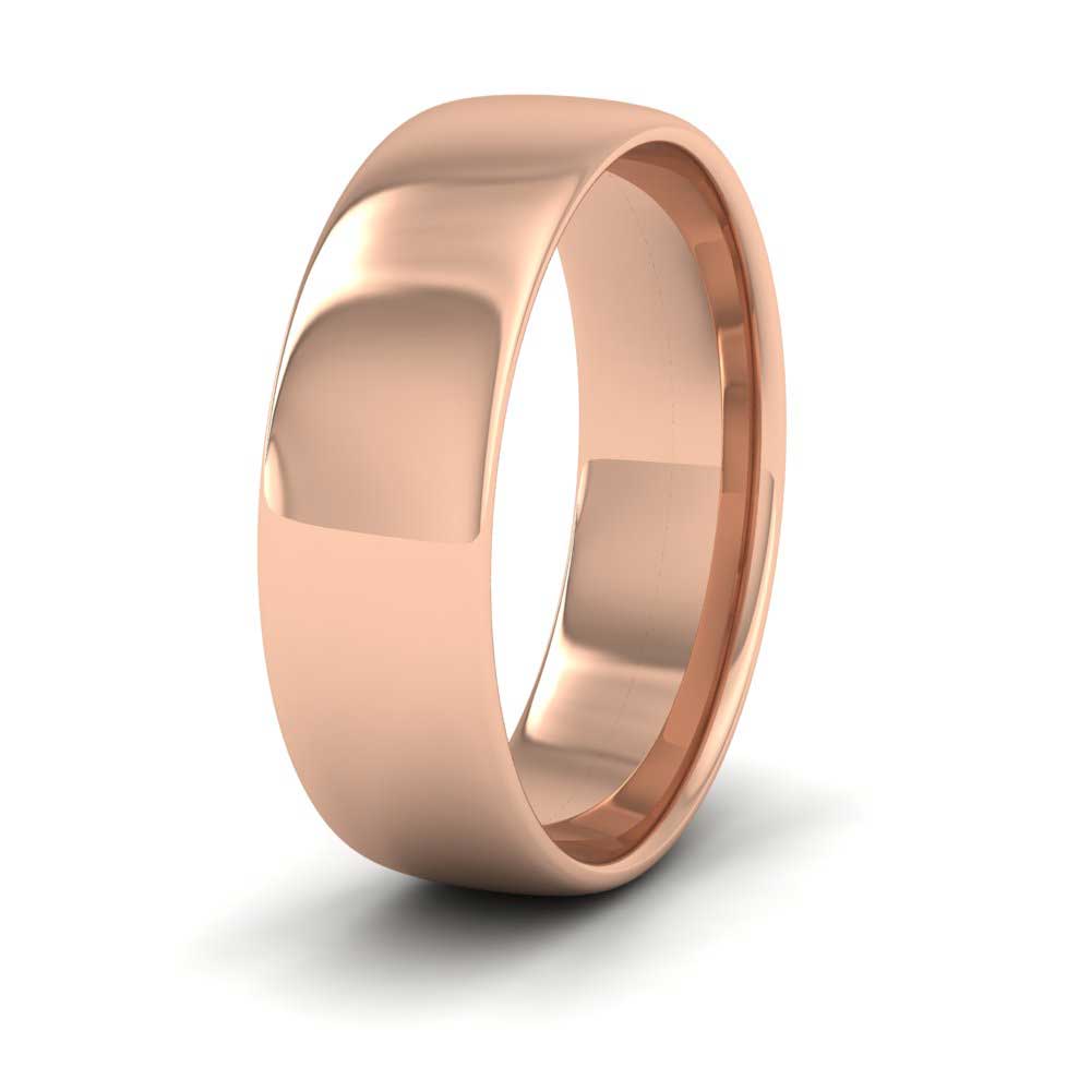 9ct Rose Gold 6mm Cushion Court Shape (Comfort Fit) Classic Weight Wedding Ring