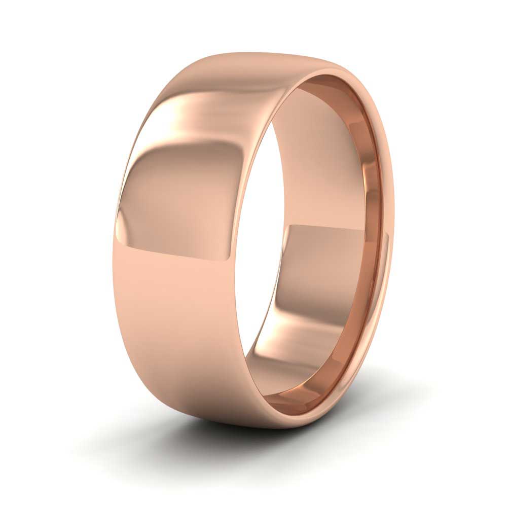 9ct Rose Gold 7mm Cushion Court Shape (Comfort Fit) Classic Weight Wedding Ring