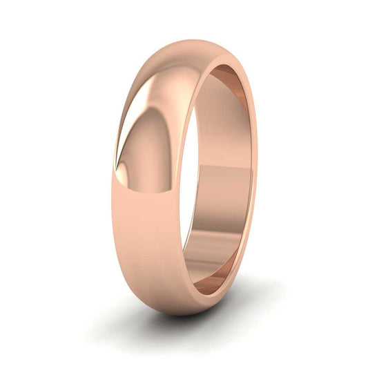 9ct Rose Gold 5mm D shape Super Heavy Weight Wedding Ring