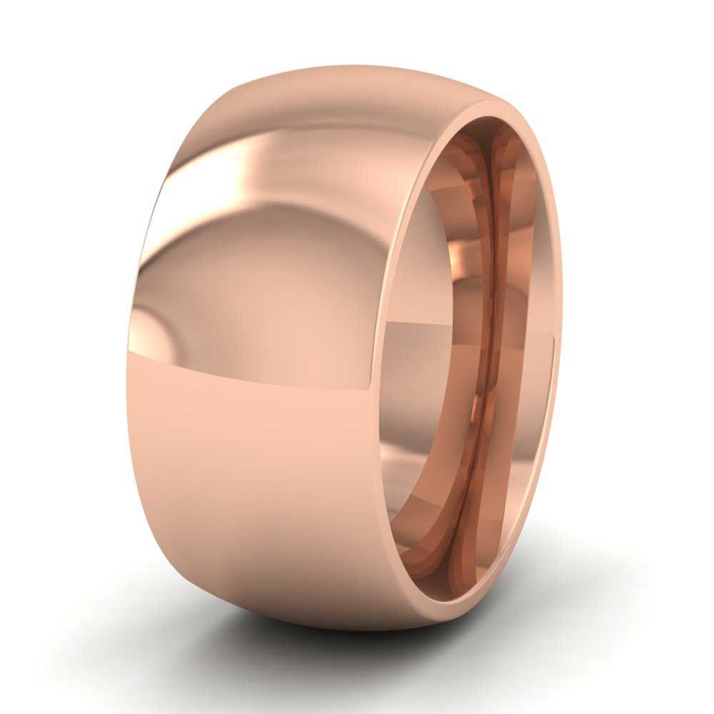 9ct Rose Gold 10mm Court Shape (Comfort Fit) Super Heavy Weight Wedding Ring