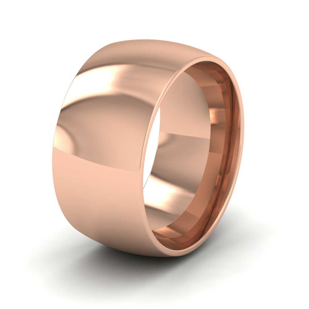 18ct Rose Gold 10mm Court Shape (Comfort Fit) Extra Heavy Weight Wedding Ring