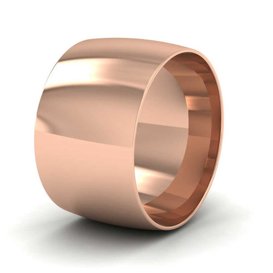 9ct Rose Gold 12mm Court Shape (Comfort Fit) Classic Weight Wedding Ring