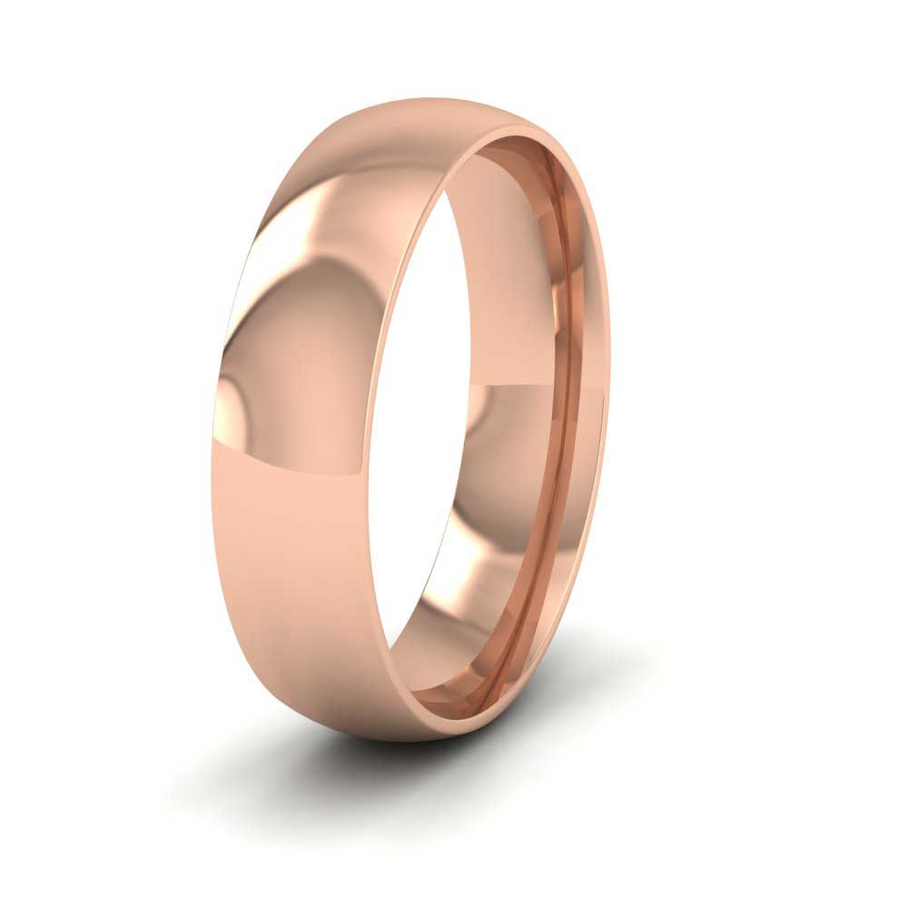 18ct Rose Gold 5mm Court Shape (Comfort Fit) Classic Weight Wedding Ring
