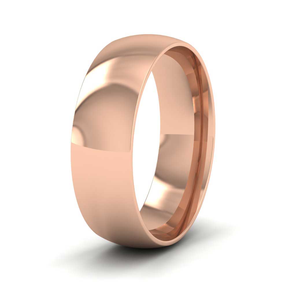 18ct Rose Gold 6mm Court Shape (Comfort Fit) Classic Weight Wedding Ring