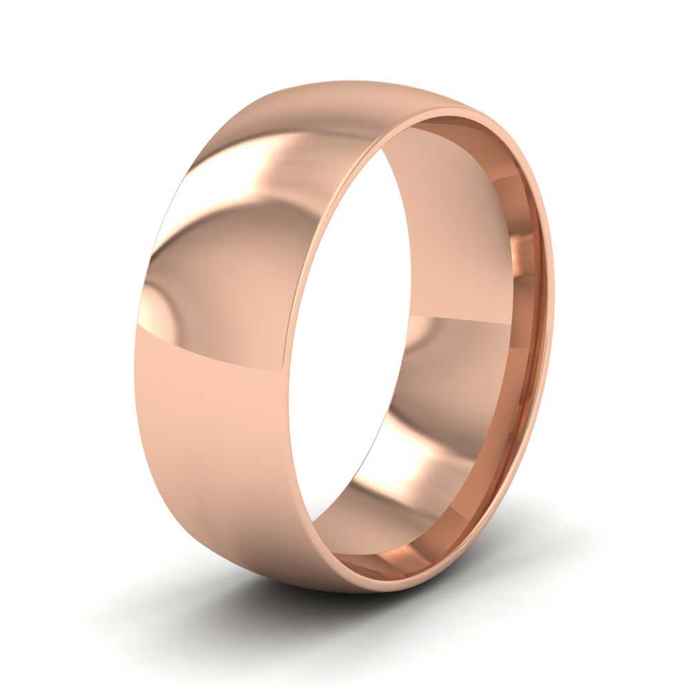 9ct Rose Gold 7mm Court Shape (Comfort Fit) Classic Weight Wedding Ring