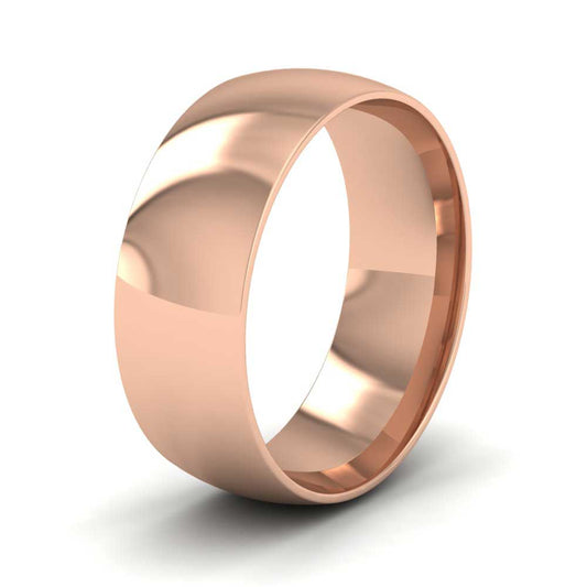 18ct Rose Gold 7mm Court Shape (Comfort Fit) Classic Weight Wedding Ring