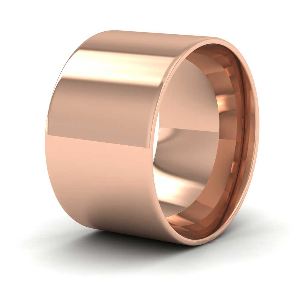 9ct Rose Gold 12mm Flat Shape (Comfort Fit) Classic Weight Wedding Ring