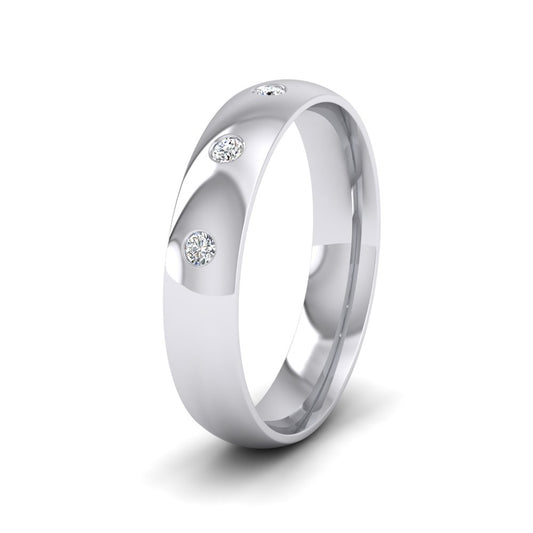 Silver Stone Set Wedding Rings – dotJewellery.com