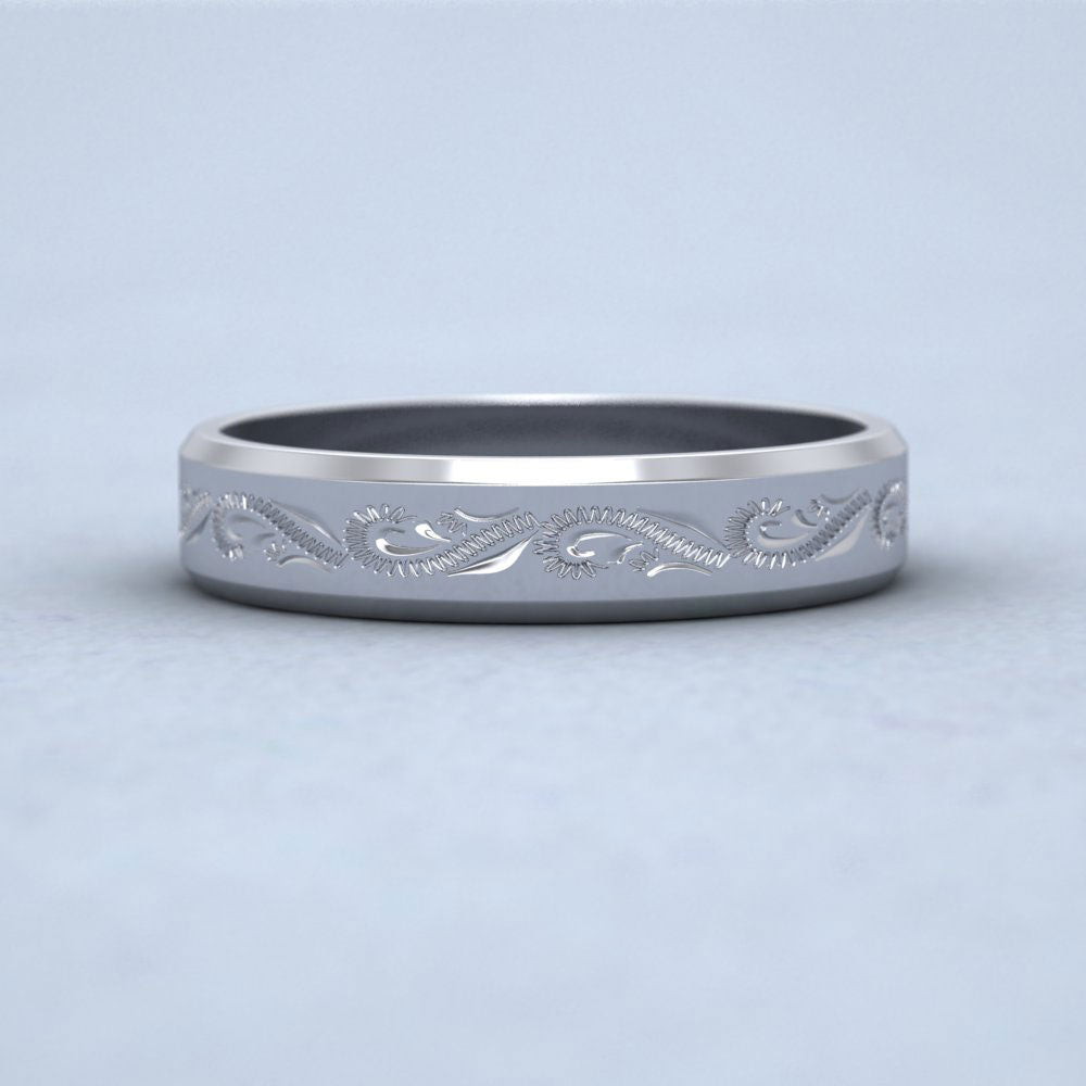 Mens wedding bands on sale engraved