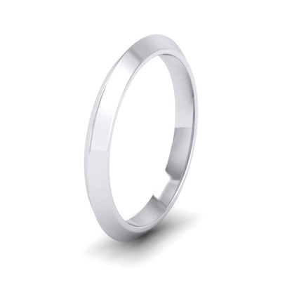 Knife Edge Shape 500 Palladium 2.5mm Wedding Ring