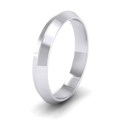 Knife Edge Shape 950 Palladium 4mm Wedding Ring