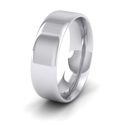 Rounded Edge 500 Palladium 7mm Wedding Ring