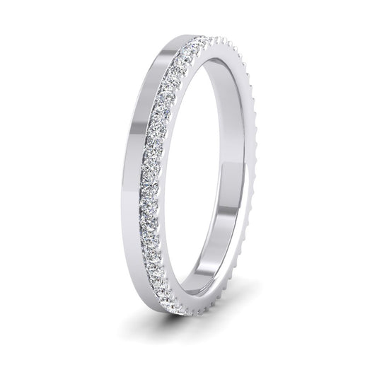 <p>18ct White Gold Asymmetric Full Claw Set Diamond Ring (0.46ct) .  25mm Wide And Court Shaped For Comfortable Fitting</p>