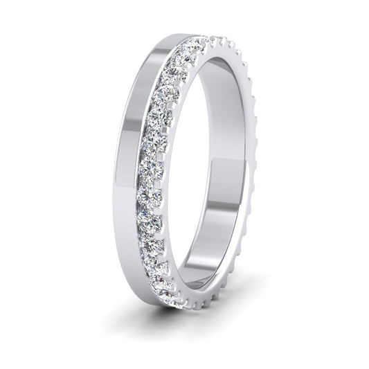 <p>18ct White Gold Asymmetric Full Claw Set Diamond Ring (0.64ct) .  35mm Wide And Court Shaped For Comfortable Fitting</p>