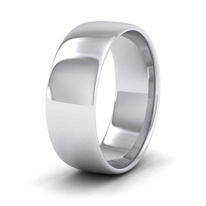 950 Palladium 7mm Cushion Court Shape (Comfort Fit) Classic Weight Wedding Ring