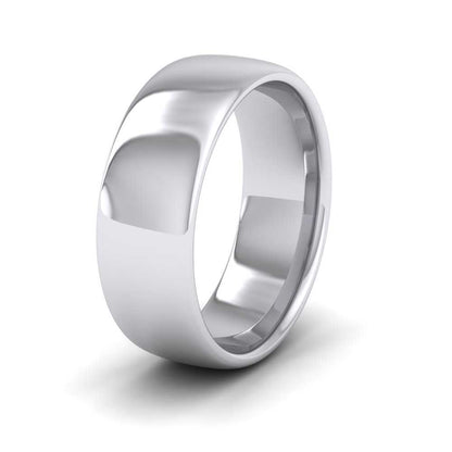 950 Platinum 7mm Cushion Court Shape (Comfort Fit) Extra Heavy Weight Wedding Ring