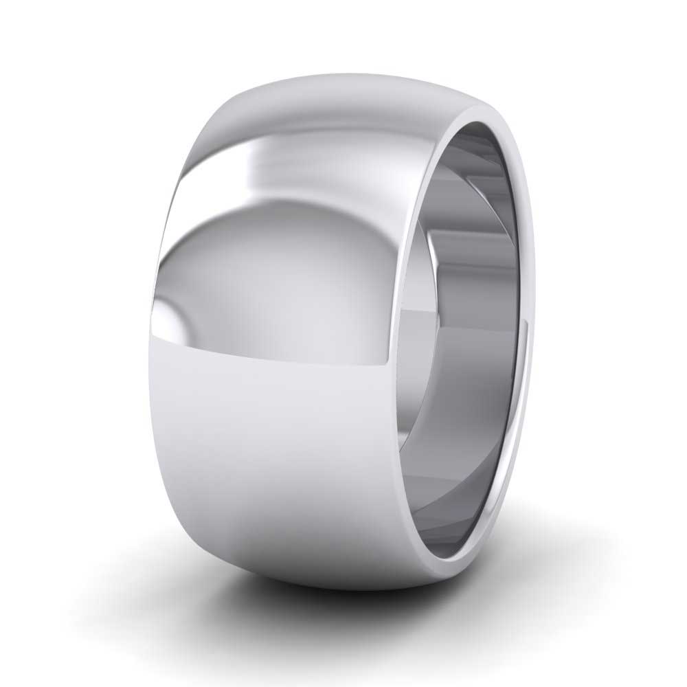 950 Platinum 10mm D shape Super Heavy Weight Wedding Ring