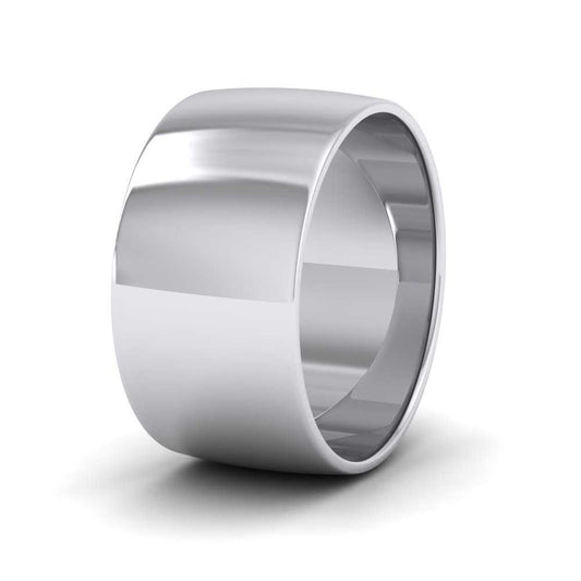 500 Palladium 10mm D shape Classic Weight Wedding Ring