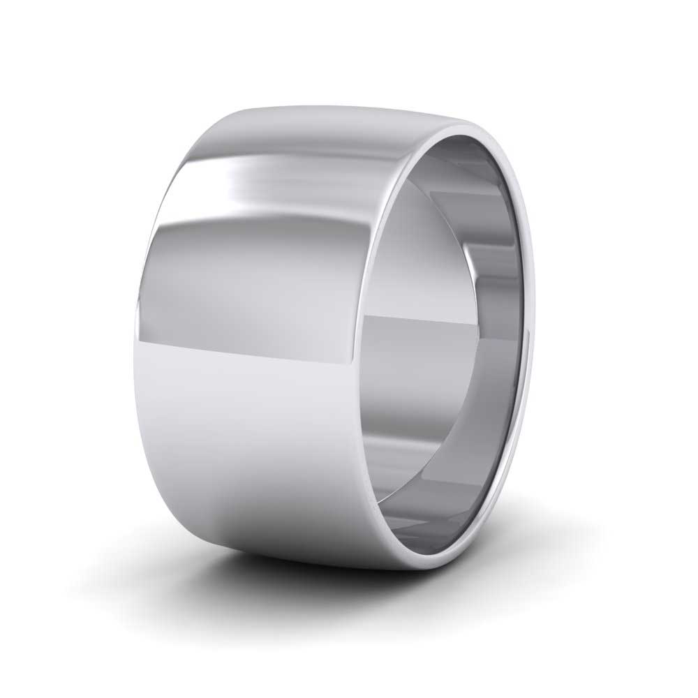 950 Platinum 10mm D shape Classic Weight Wedding Ring