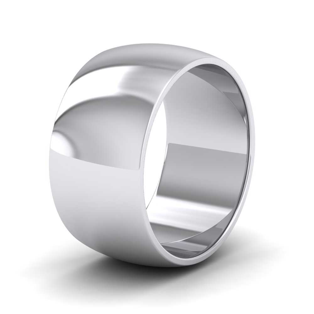 950 Platinum 10mm D shape Extra Heavy Weight Wedding Ring