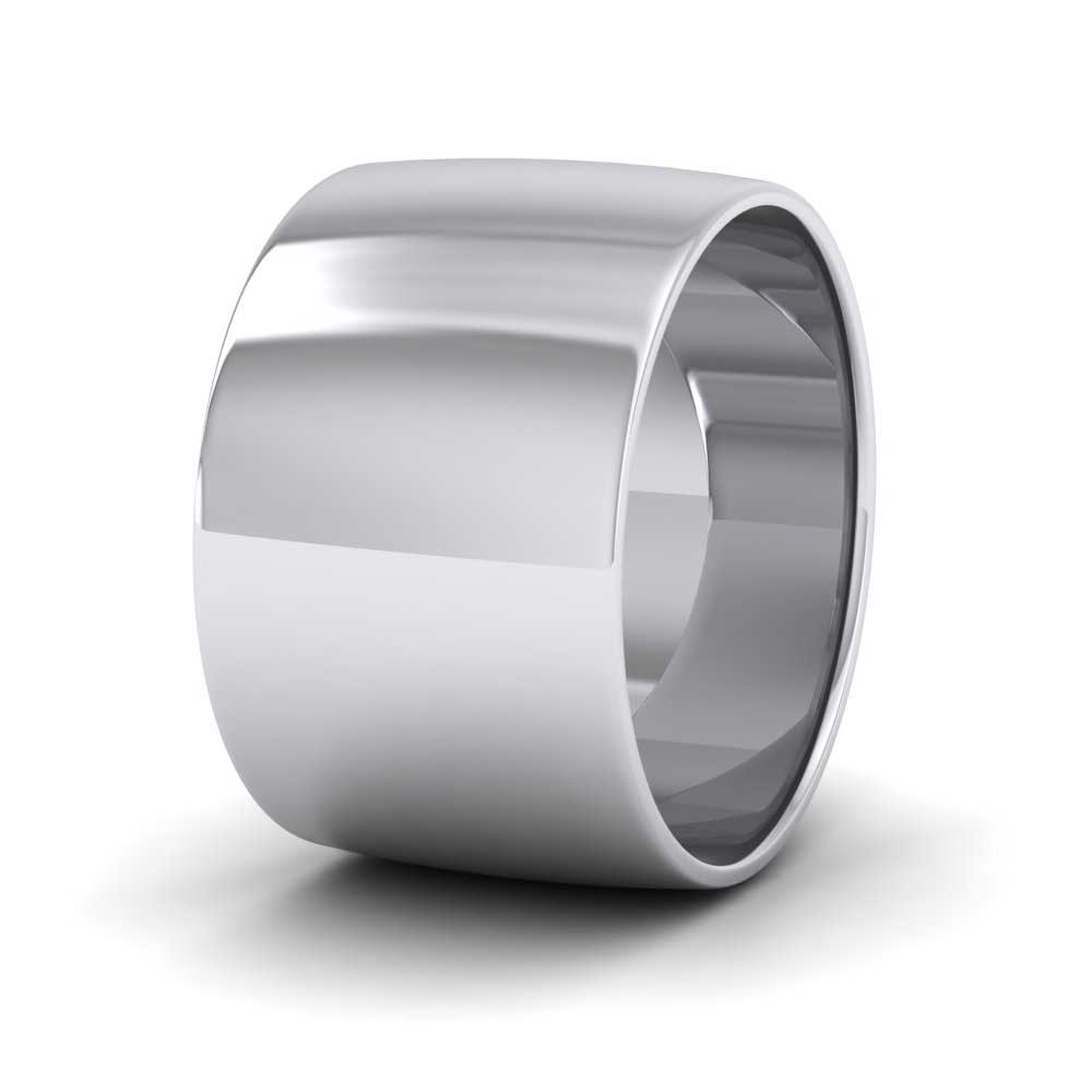 950 Platinum 12mm D shape Classic Weight Wedding Ring