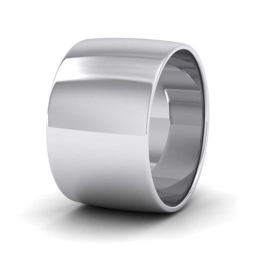500 Palladium 12mm D shape Classic Weight Wedding Ring