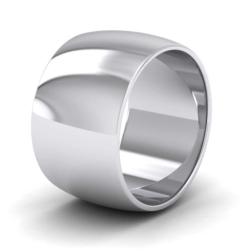 950 Palladium 12mm D shape Extra Heavy Weight Wedding Ring