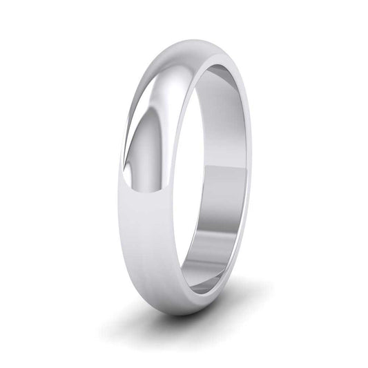 950 Palladium 4mm D shape Super Heavy Weight Wedding Ring